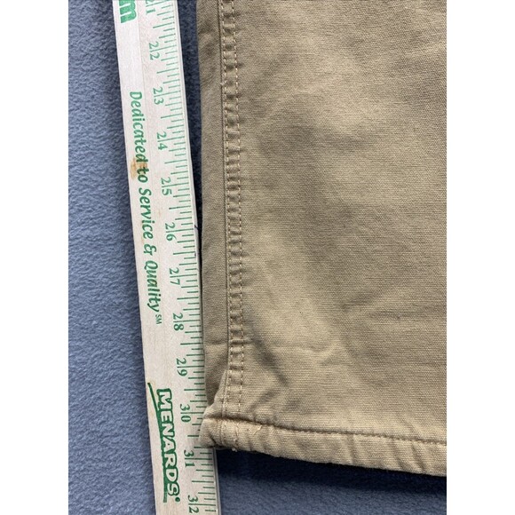 Faded Glory Carpenter Pants Mens 40x32 Brown Fleece Lined Workwear Dead Stock - Picture 6 of 16